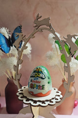 rabbits running through the bush Easter Egg holder