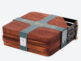Custom coaster - Wood and metal - 4 set